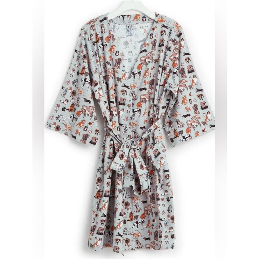 Vera Bradley NWT Dog Print Robe XL - Picture 2 of 9